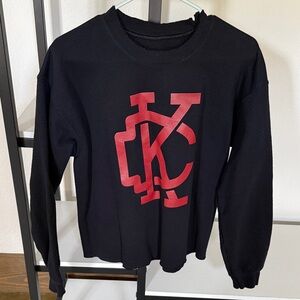 Unisex, small Kansas City Chiefs distressed sweatshirt